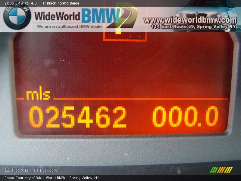 Jet Black / Sand Beige 2008 BMW X5 4.8i