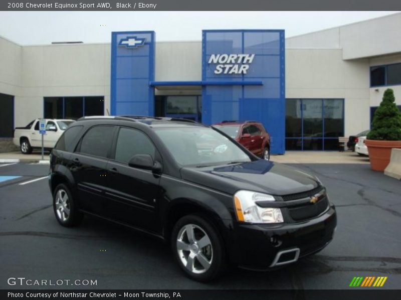 Black / Ebony 2008 Chevrolet Equinox Sport AWD