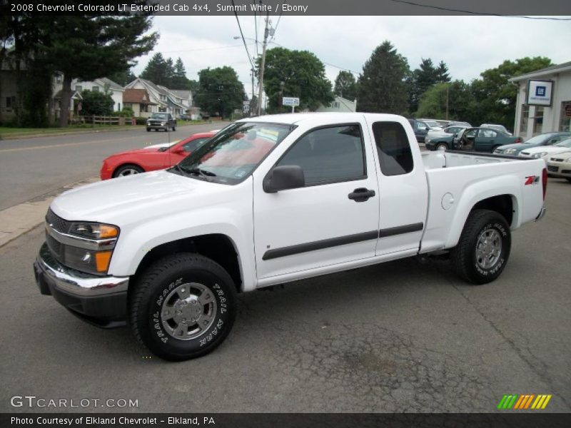 Summit White / Ebony 2008 Chevrolet Colorado LT Extended Cab 4x4