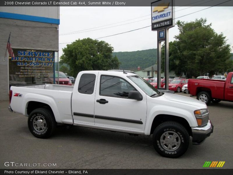 Summit White / Ebony 2008 Chevrolet Colorado LT Extended Cab 4x4