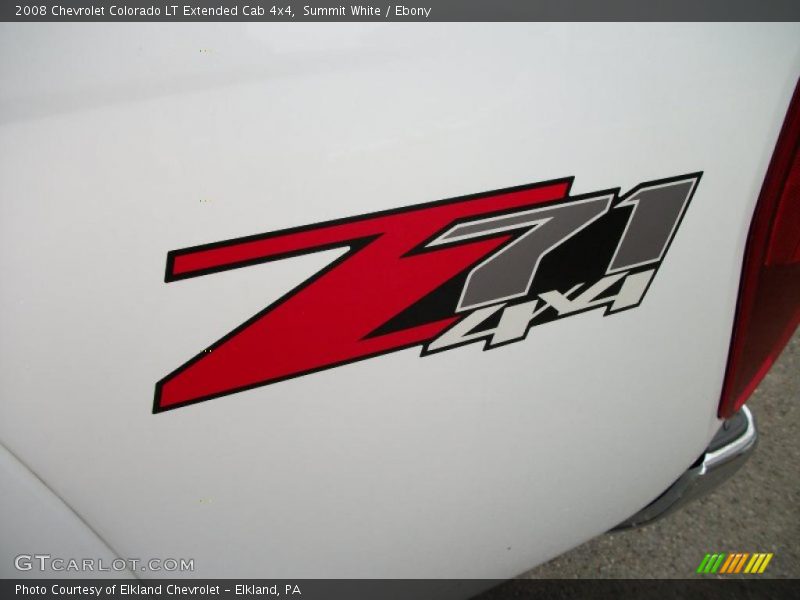 Summit White / Ebony 2008 Chevrolet Colorado LT Extended Cab 4x4