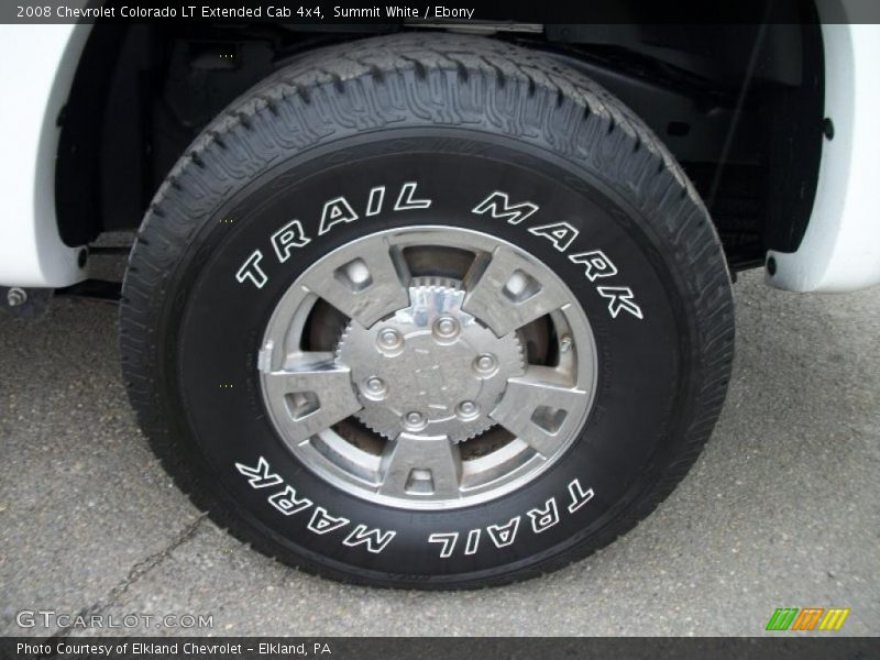 Summit White / Ebony 2008 Chevrolet Colorado LT Extended Cab 4x4