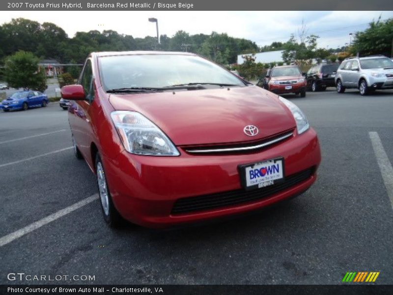 Barcelona Red Metallic / Bisque Beige 2007 Toyota Prius Hybrid