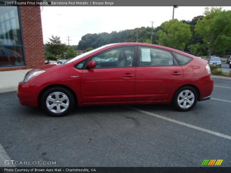Barcelona Red Metallic / Bisque Beige 2007 Toyota Prius Hybrid