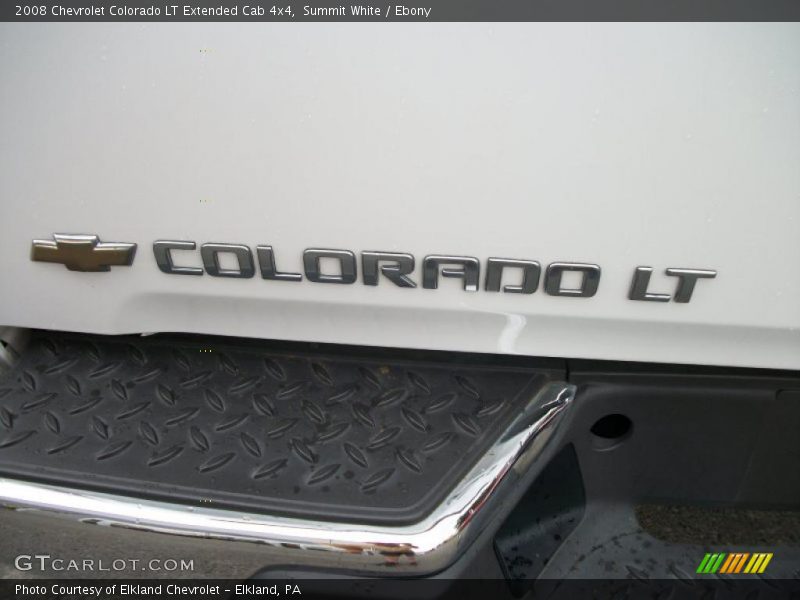Summit White / Ebony 2008 Chevrolet Colorado LT Extended Cab 4x4