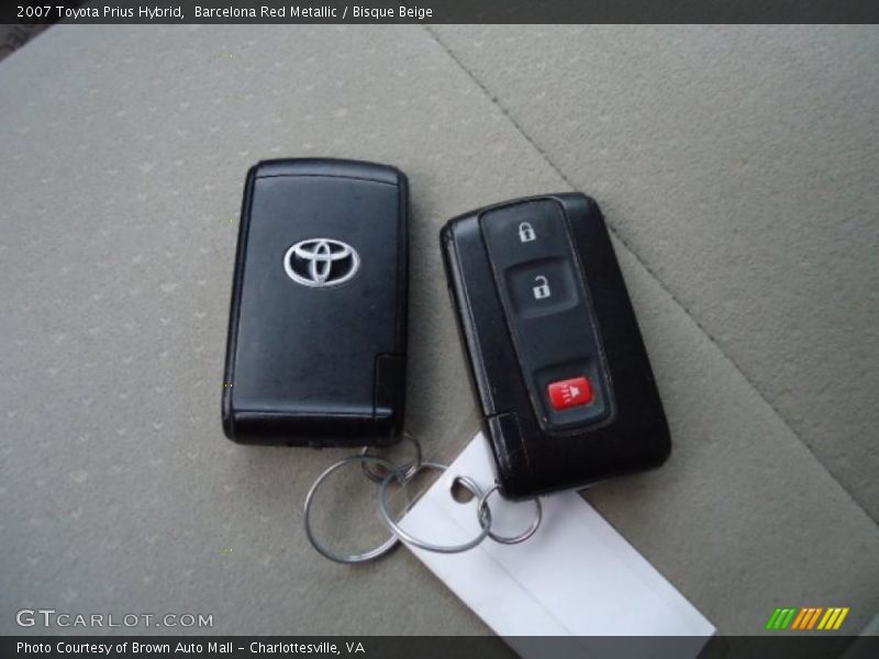Barcelona Red Metallic / Bisque Beige 2007 Toyota Prius Hybrid