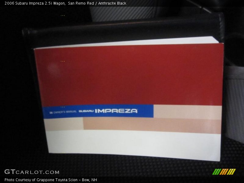 San Remo Red / Anthracite Black 2006 Subaru Impreza 2.5i Wagon