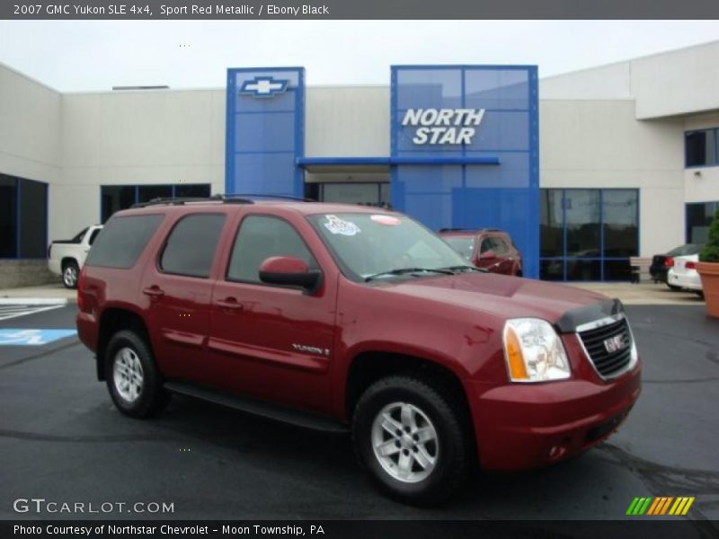 Sport Red Metallic / Ebony Black 2007 GMC Yukon SLE 4x4