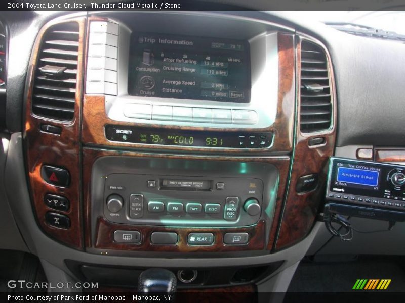 Thunder Cloud Metallic / Stone 2004 Toyota Land Cruiser