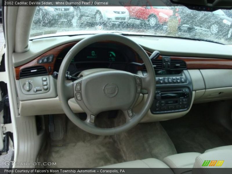 White Diamond Pearl / Oatmeal 2002 Cadillac DeVille Sedan