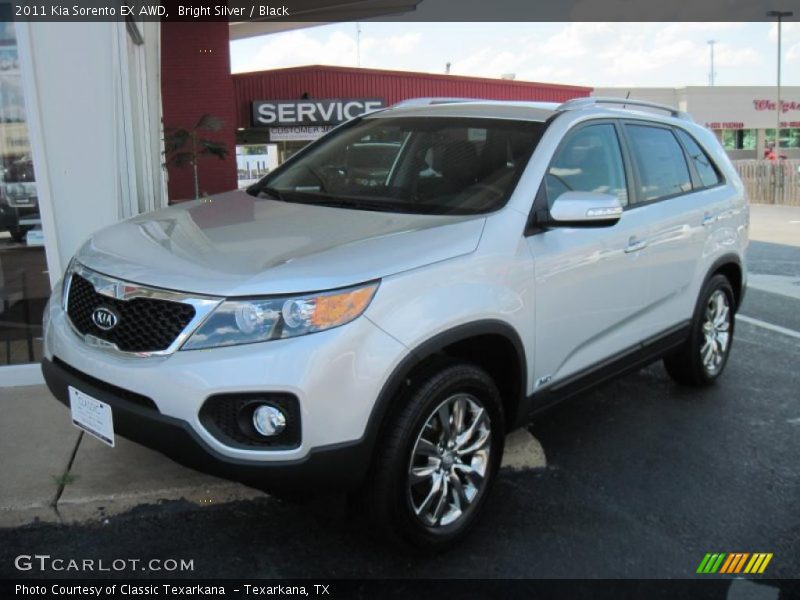 Bright Silver / Black 2011 Kia Sorento EX AWD