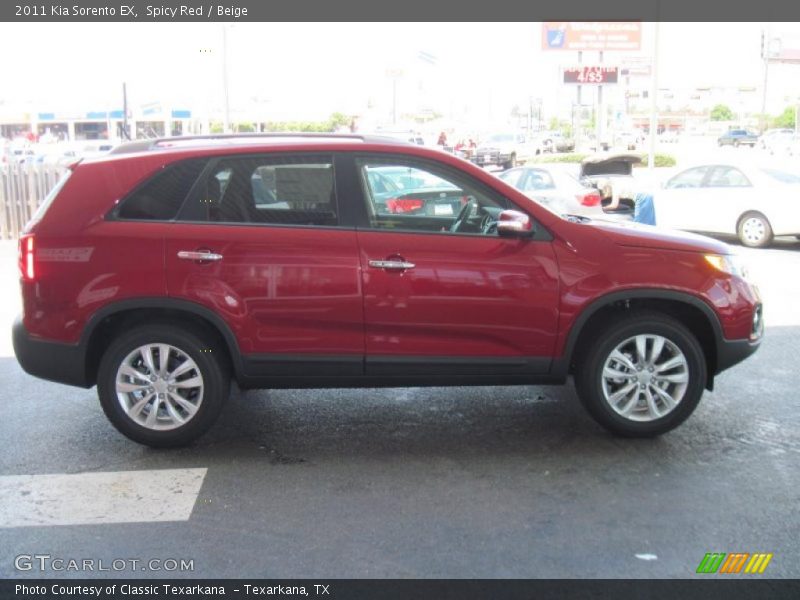 Spicy Red / Beige 2011 Kia Sorento EX
