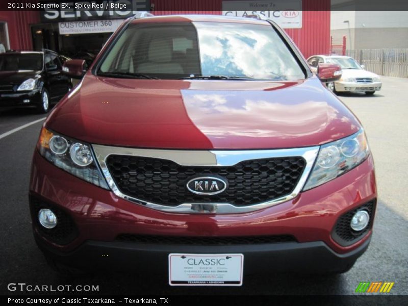 Spicy Red / Beige 2011 Kia Sorento EX