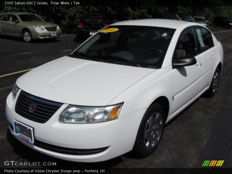 Polar White / Tan 2005 Saturn ION 2 Sedan