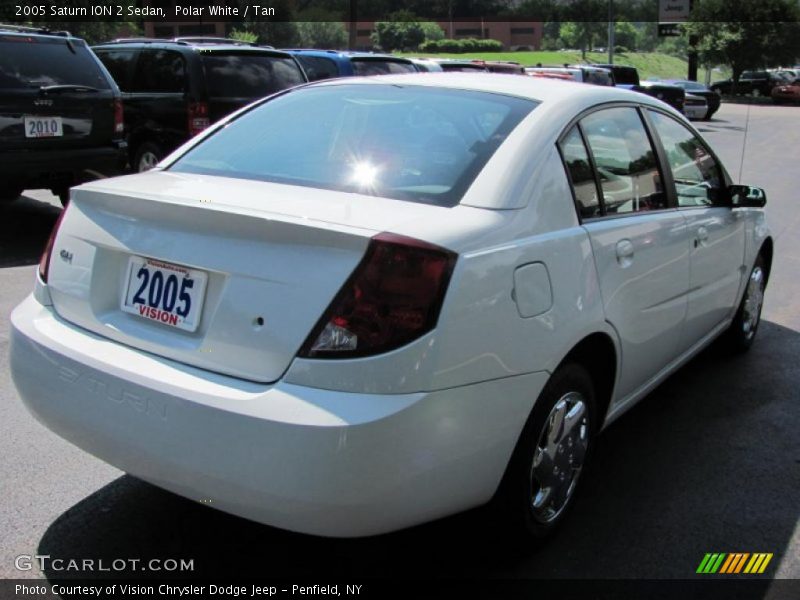 Polar White / Tan 2005 Saturn ION 2 Sedan