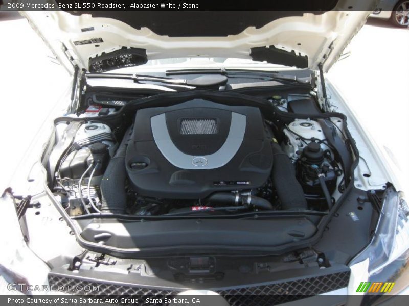 Alabaster White / Stone 2009 Mercedes-Benz SL 550 Roadster