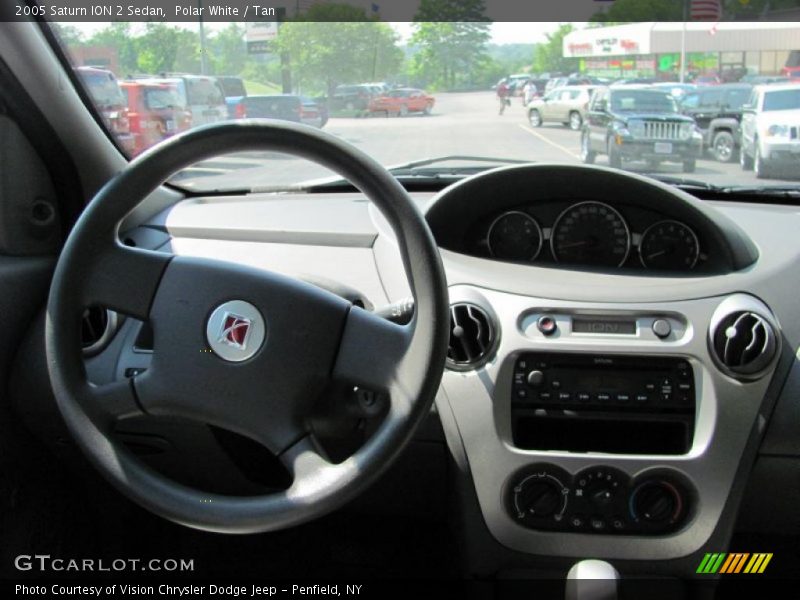 Polar White / Tan 2005 Saturn ION 2 Sedan