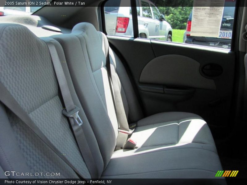 Polar White / Tan 2005 Saturn ION 2 Sedan