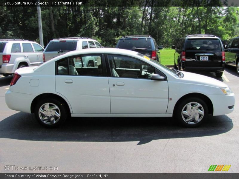 Polar White / Tan 2005 Saturn ION 2 Sedan