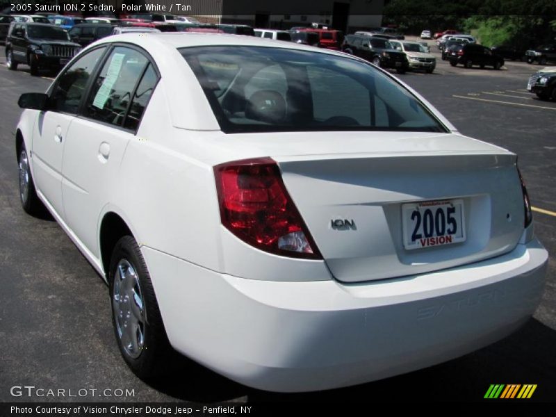 Polar White / Tan 2005 Saturn ION 2 Sedan