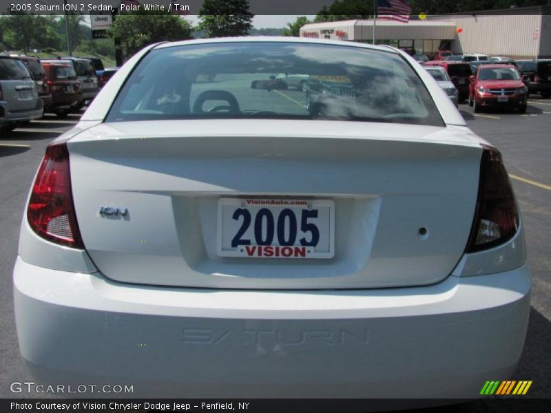 Polar White / Tan 2005 Saturn ION 2 Sedan