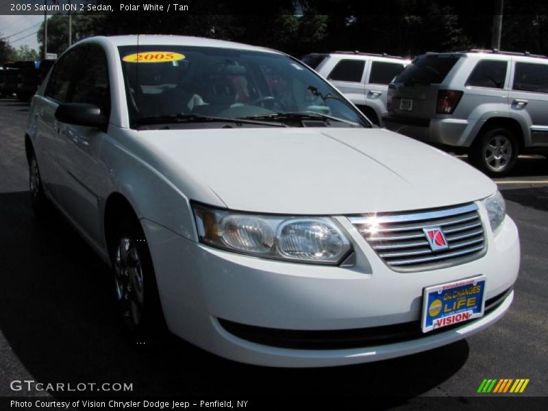 Polar White / Tan 2005 Saturn ION 2 Sedan