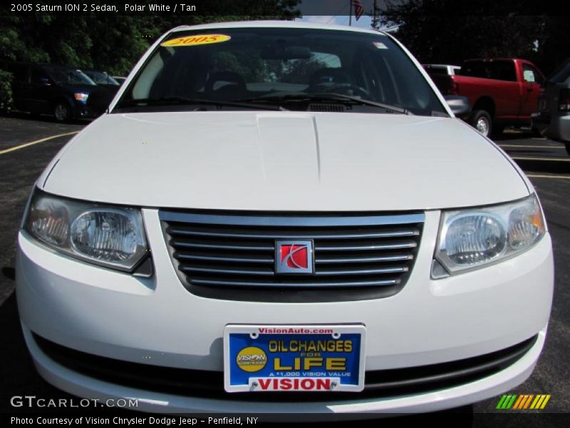 Polar White / Tan 2005 Saturn ION 2 Sedan