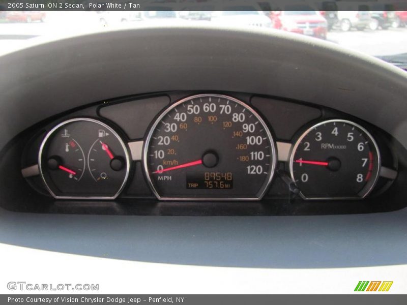 Polar White / Tan 2005 Saturn ION 2 Sedan