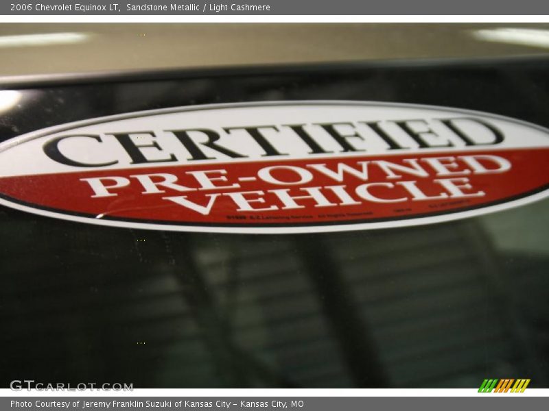 Sandstone Metallic / Light Cashmere 2006 Chevrolet Equinox LT