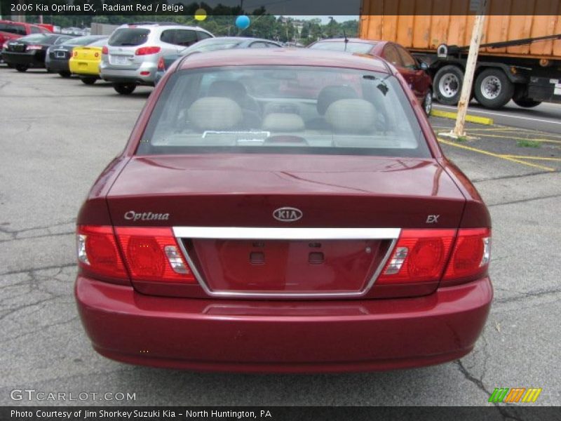 Radiant Red / Beige 2006 Kia Optima EX