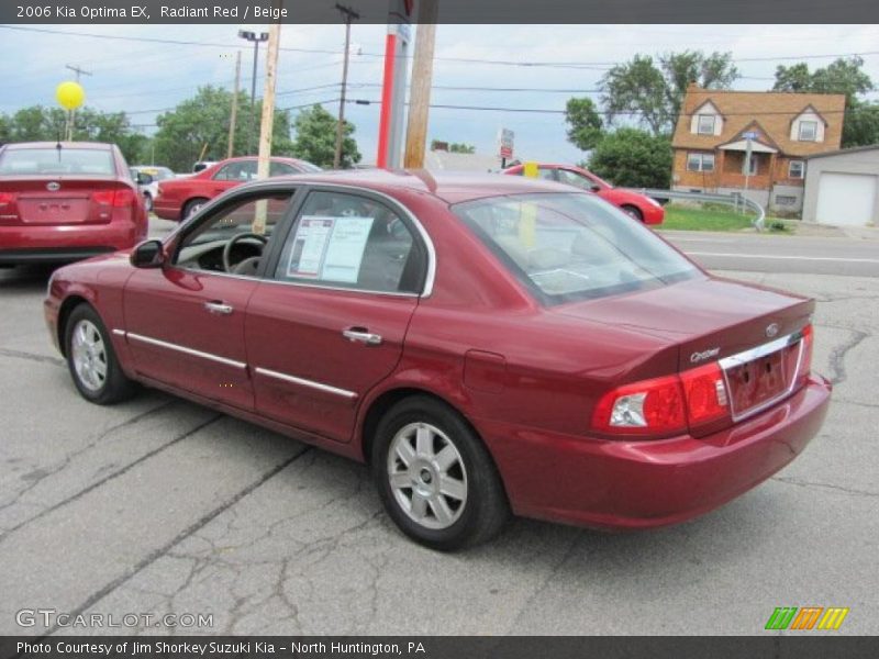 Radiant Red / Beige 2006 Kia Optima EX