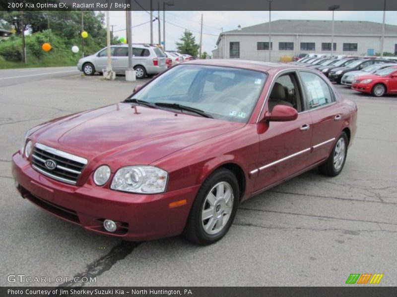 Radiant Red / Beige 2006 Kia Optima EX
