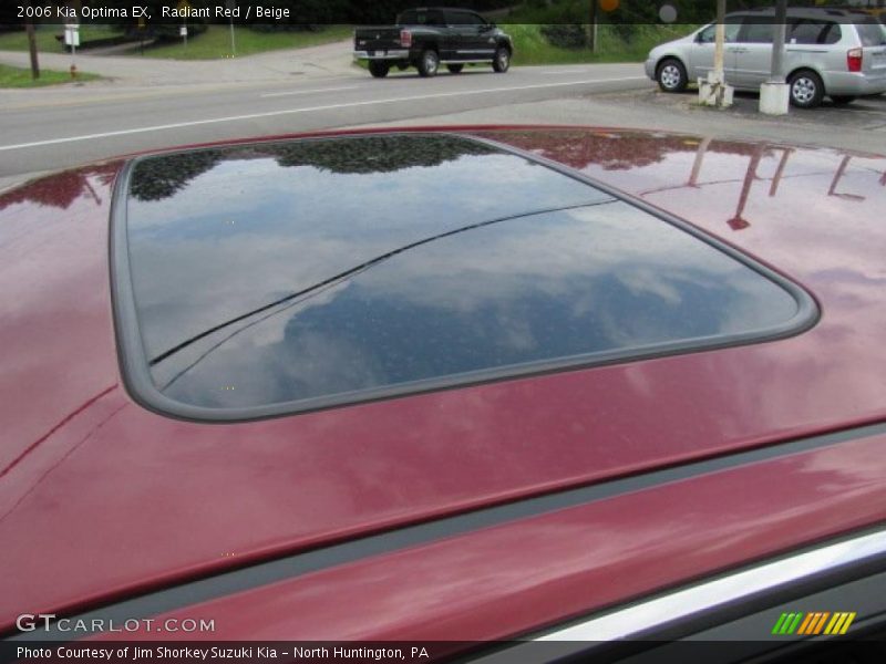Radiant Red / Beige 2006 Kia Optima EX