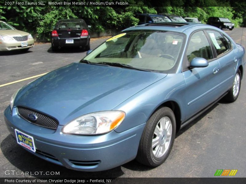 Windveil Blue Metallic / Medium/Dark Pebble 2007 Ford Taurus SEL