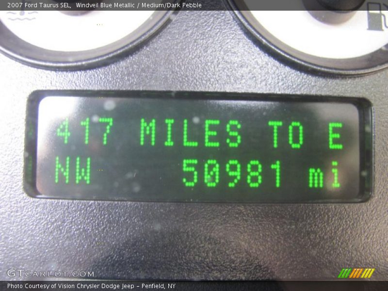 Windveil Blue Metallic / Medium/Dark Pebble 2007 Ford Taurus SEL