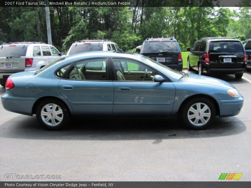 Windveil Blue Metallic / Medium/Dark Pebble 2007 Ford Taurus SEL