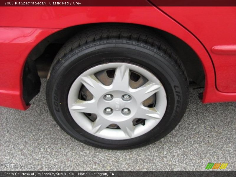 Classic Red / Grey 2003 Kia Spectra Sedan
