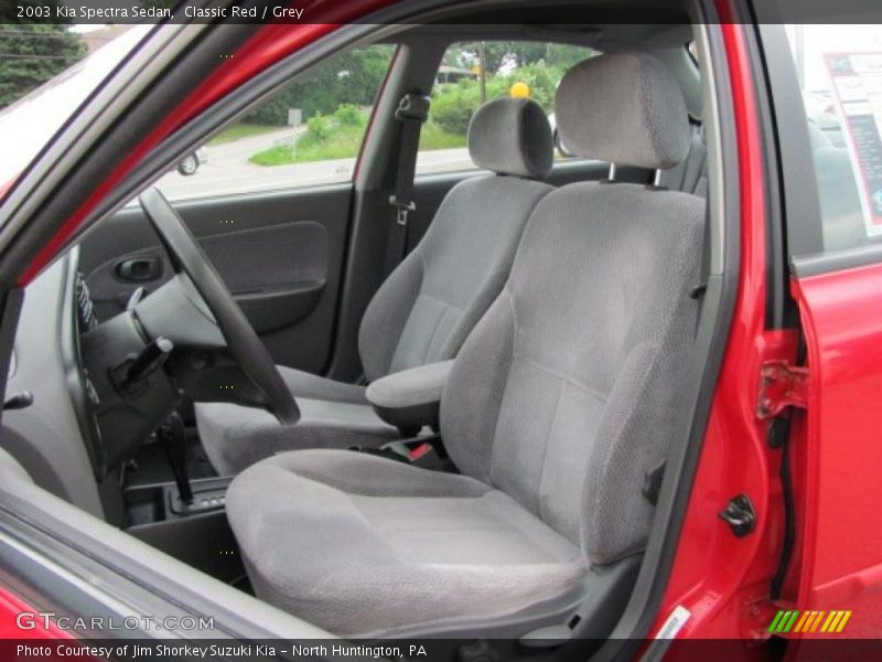 Classic Red / Grey 2003 Kia Spectra Sedan