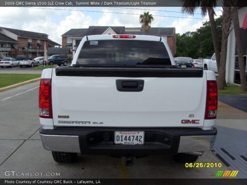 Summit White / Dark Titanium/Light Titanium 2009 GMC Sierra 1500 SLE Crew Cab