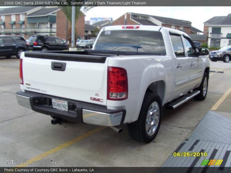 Summit White / Dark Titanium/Light Titanium 2009 GMC Sierra 1500 SLE Crew Cab
