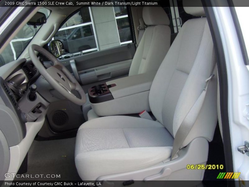 Summit White / Dark Titanium/Light Titanium 2009 GMC Sierra 1500 SLE Crew Cab