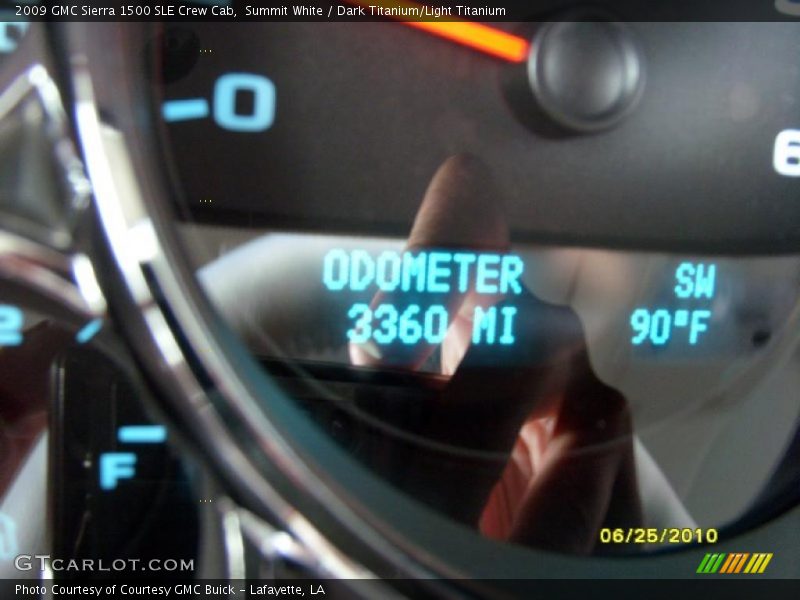 Summit White / Dark Titanium/Light Titanium 2009 GMC Sierra 1500 SLE Crew Cab