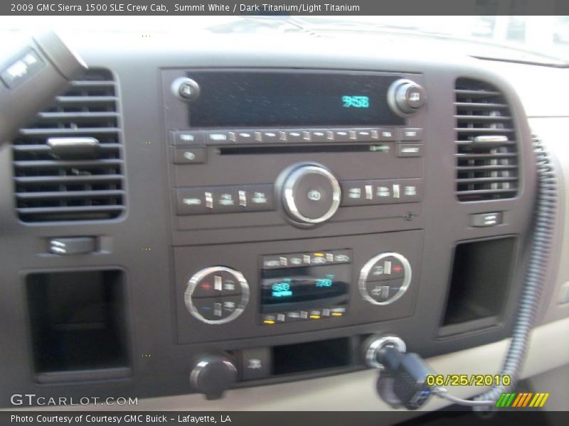 Summit White / Dark Titanium/Light Titanium 2009 GMC Sierra 1500 SLE Crew Cab