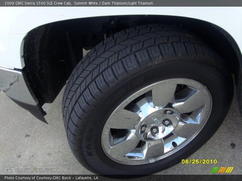 Summit White / Dark Titanium/Light Titanium 2009 GMC Sierra 1500 SLE Crew Cab