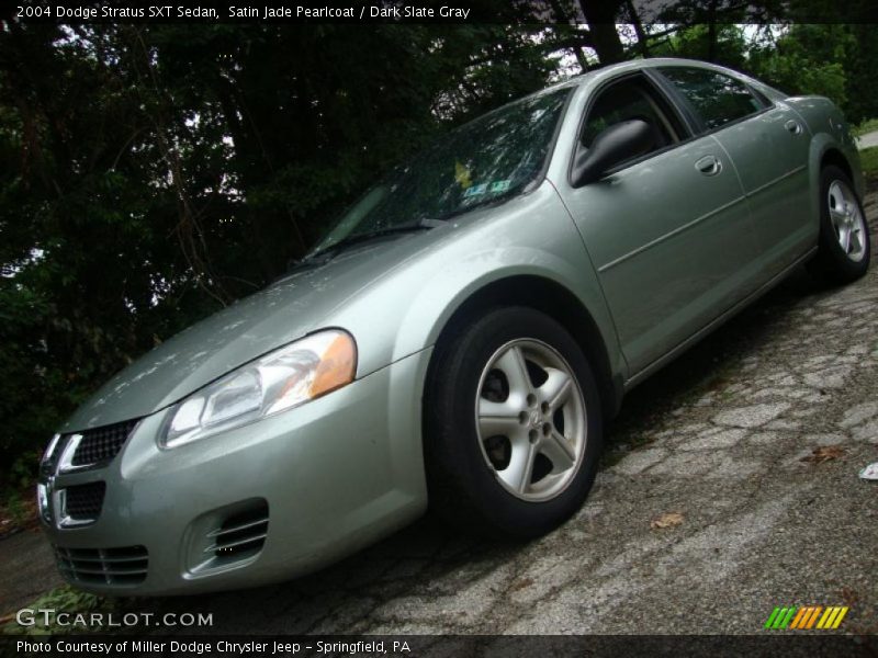 Satin Jade Pearlcoat / Dark Slate Gray 2004 Dodge Stratus SXT Sedan