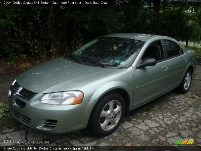 Satin Jade Pearlcoat / Dark Slate Gray 2004 Dodge Stratus SXT Sedan