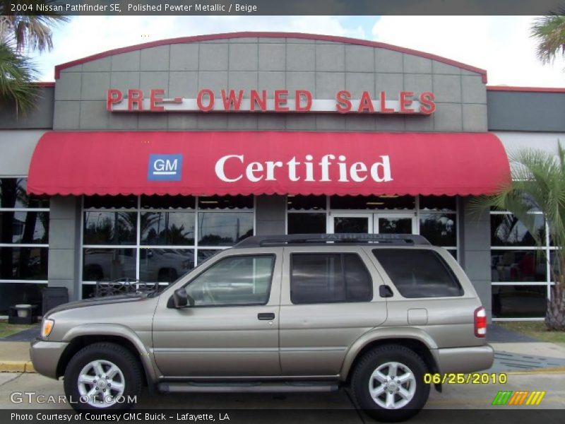 Polished Pewter Metallic / Beige 2004 Nissan Pathfinder SE
