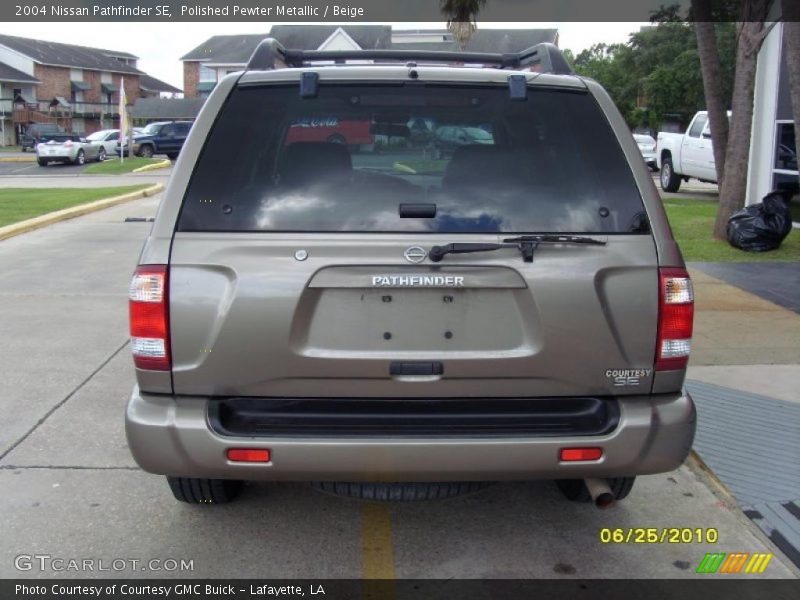 Polished Pewter Metallic / Beige 2004 Nissan Pathfinder SE