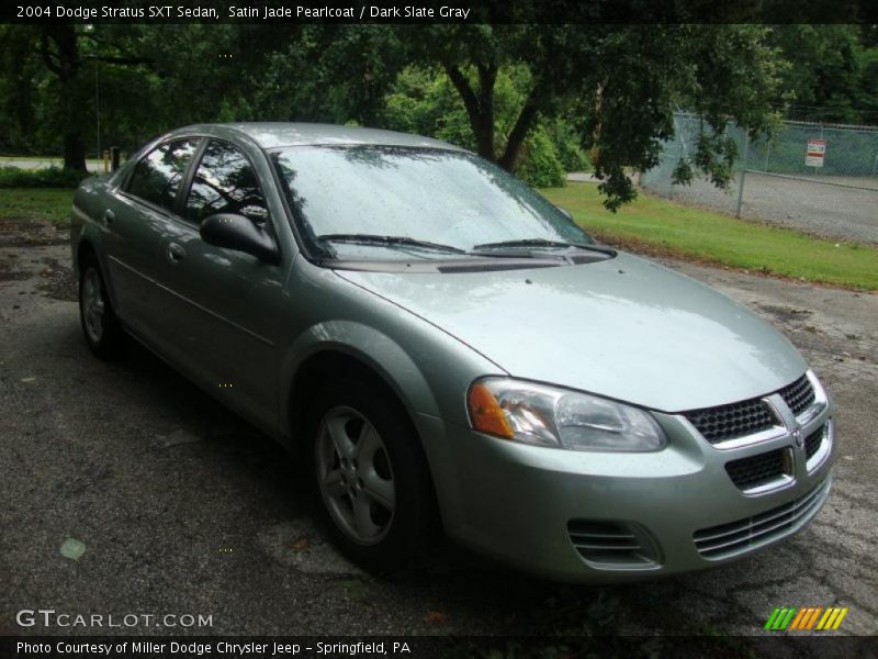 Satin Jade Pearlcoat / Dark Slate Gray 2004 Dodge Stratus SXT Sedan