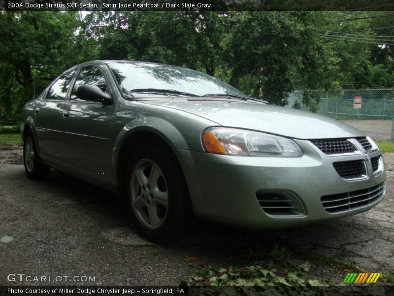 Satin Jade Pearlcoat / Dark Slate Gray 2004 Dodge Stratus SXT Sedan